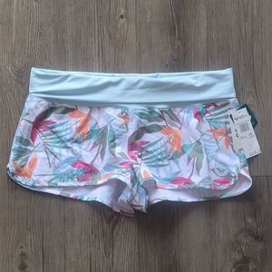 ROXY NWT stretch waist tropical board shorts size L